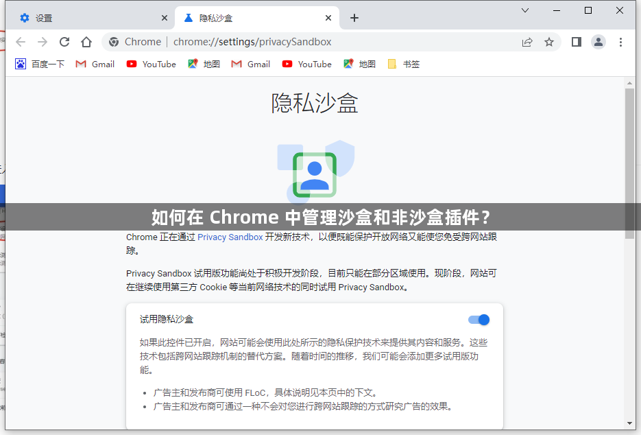 如何在 Chrome 中管理沙盒和非沙盒插件？1