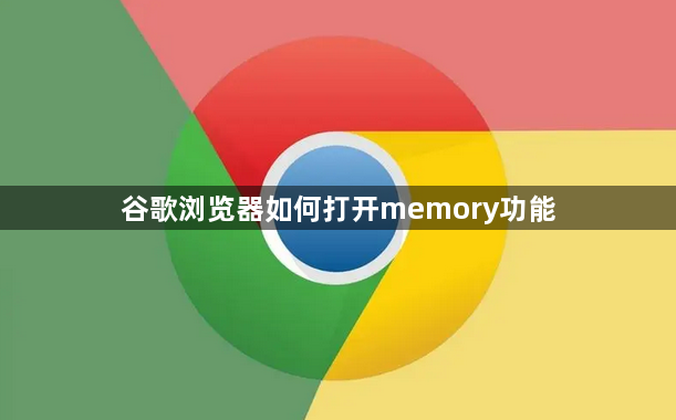 谷歌浏览器如何打开memory功能1